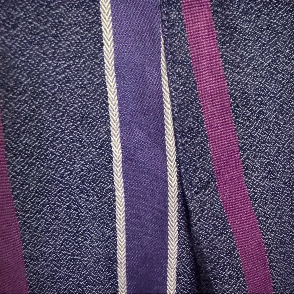 Vintage Esprie Striped Purple and Blue Women's Skirt - Picture 3 of 6